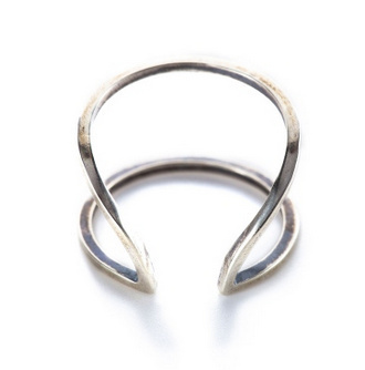 ELLIPSE CAGE RING SV by boe
