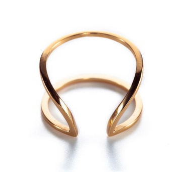 ELLIPSE CAGE RING GOLD by boe