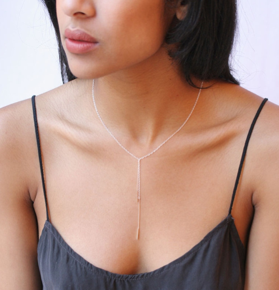DANGLING PADDLES NECKLACE by boe